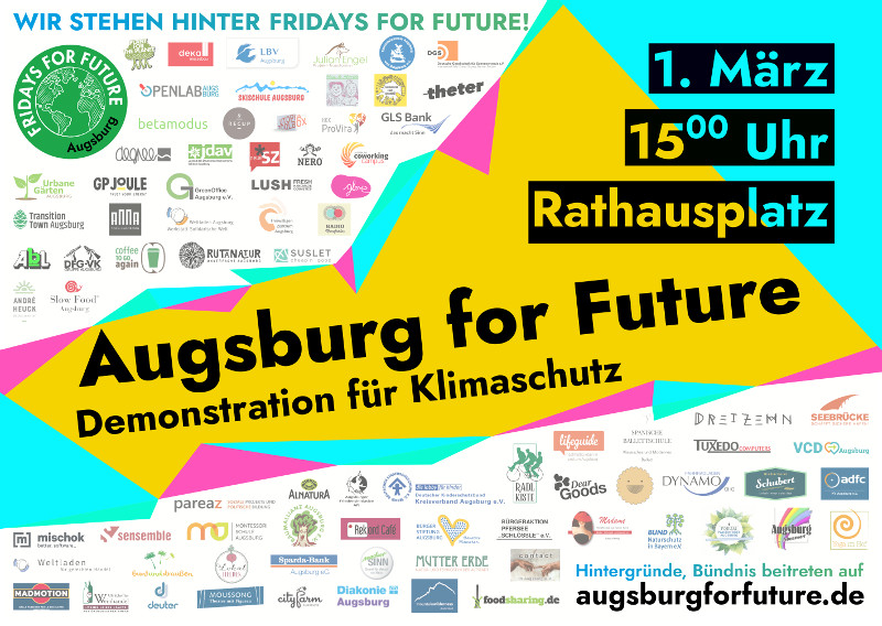 Gemeinsam gegen die Klimakrise — Augsburg for Future, Klima-Demo